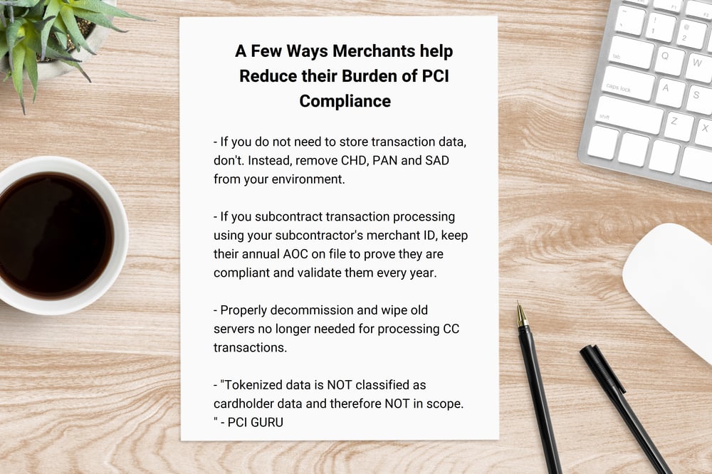 A Few Ways Merchants help Reduce their Burden of PCI Compliance